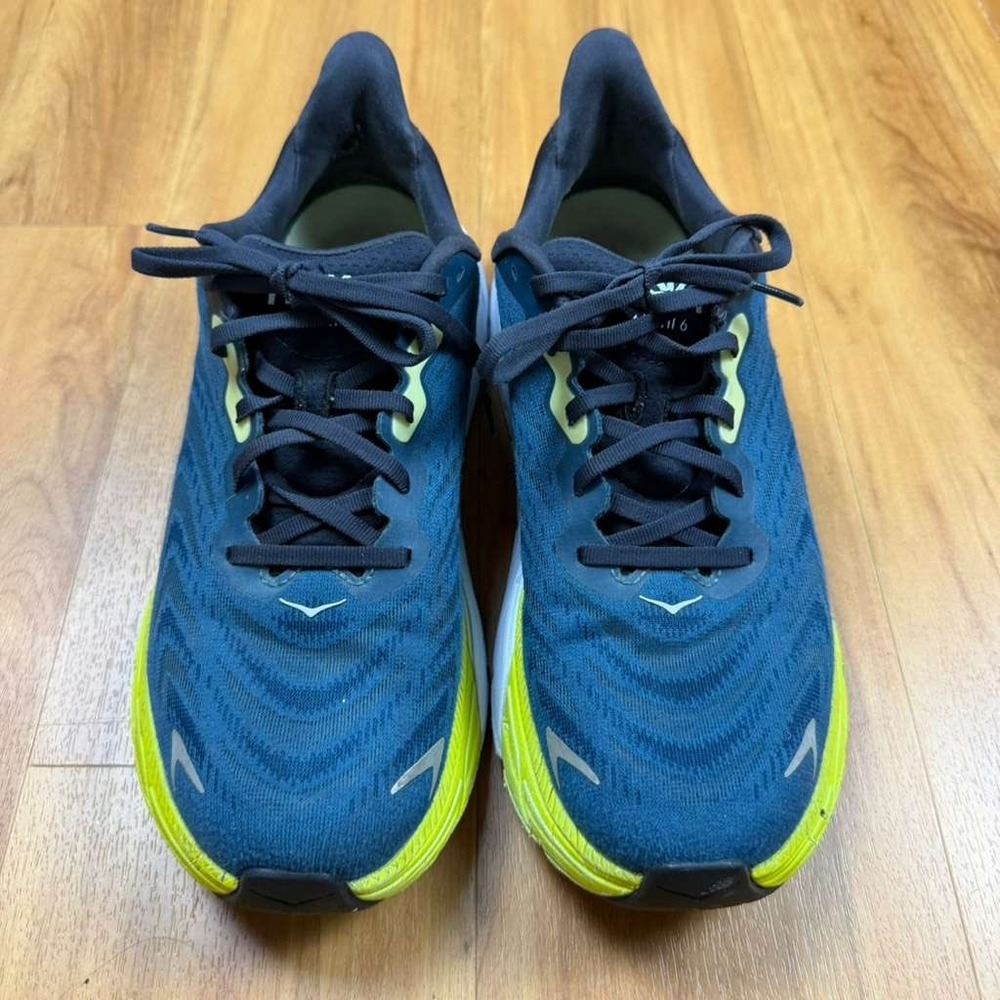 Hoka Arahi 6 Blue Coral Evening Primrose Running Shoes Mens 8.5 Womens 9.5